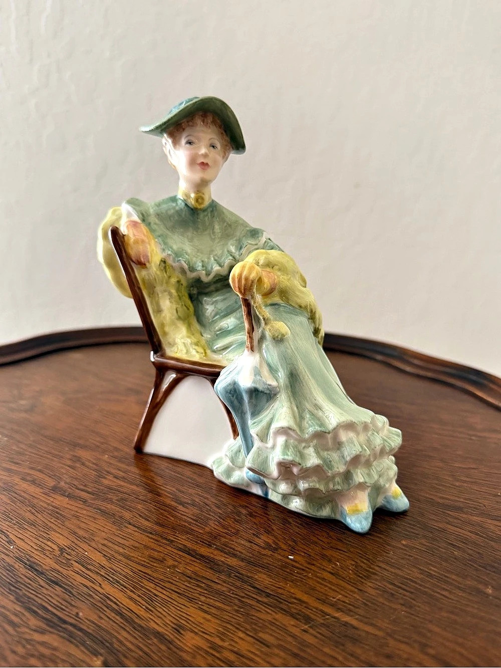 Royal Doulton Ascot Porcelain Figurine Green & Yellow